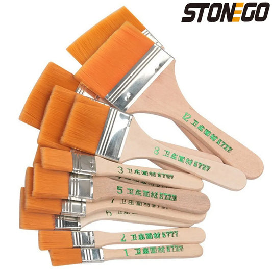 12pcs/set Memory Nylon Paint Brushes Set for Acrylic Oil Drawing