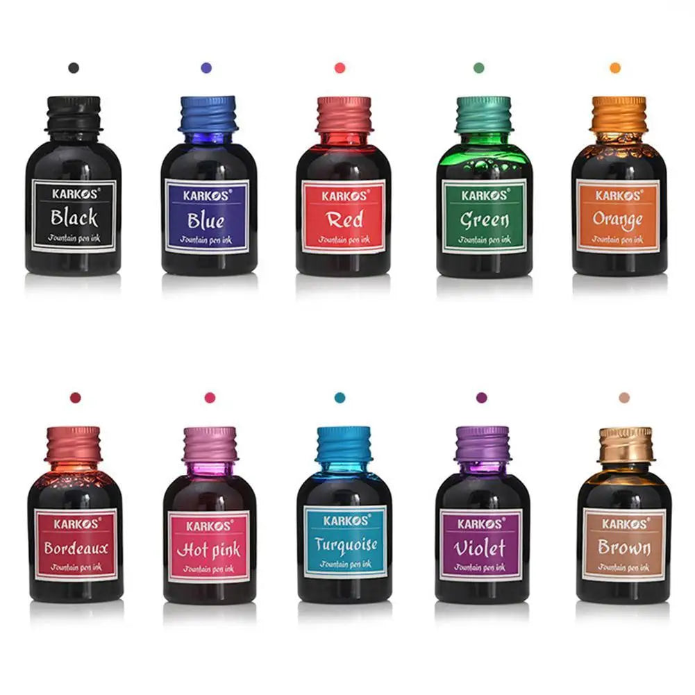 1 Bottle Pure Colorful 20/30ml Fountain Pen Ink Refilling Ink