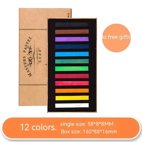 12/24/36/48 Colors Soft Masters Pastel Colored Chalk Square Drawing