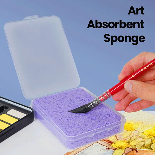 1 Pc Box Watercolor Painting Sponge Super Absorbent Sponge Art