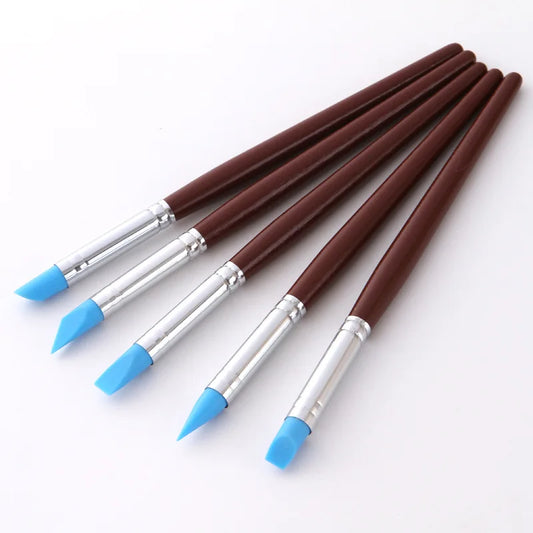 A 5-piece set of wooden pottery clay sculpture DIY clay sculpture art