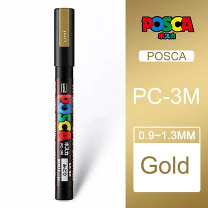 1 PC Japan Uni Posca Paint Marker Pen, PC-3M 0.9-1.3mm Acrylic Marker