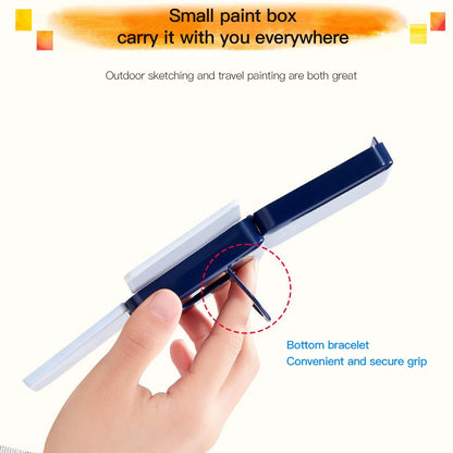 Faber Castell 24-Color Portable Watercolor Paint Set with Art Painting