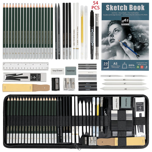 12/20/25/54/70 pcs Drawing Sketching Coloring Set Drawing Pencils &