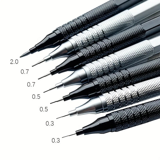 0.3/0.5/0.7/0.9/2.0mm Mechanical Pencil Low Center of Gravity Metal